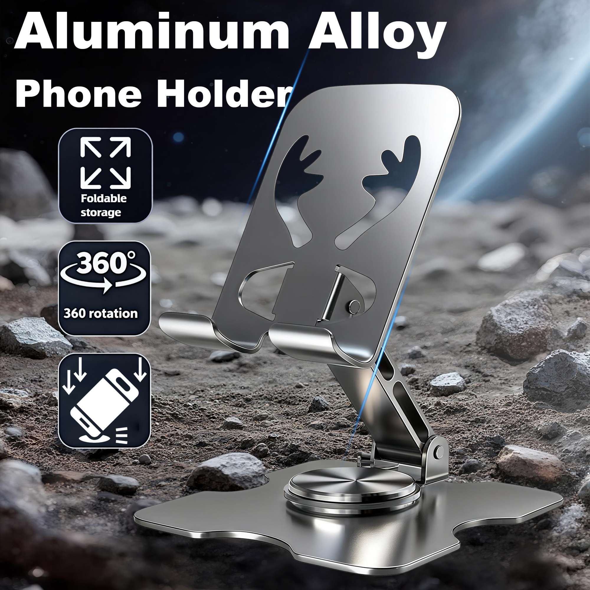 Mobile Pedestal Cabinet - Universal All Aluminum Alloy Foldable Desk