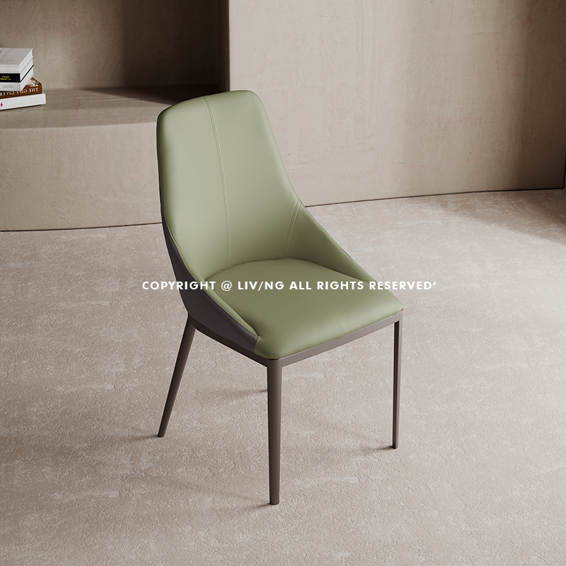 Office Furniture First - Italian Minimalist Chair First-layer Leather Dining