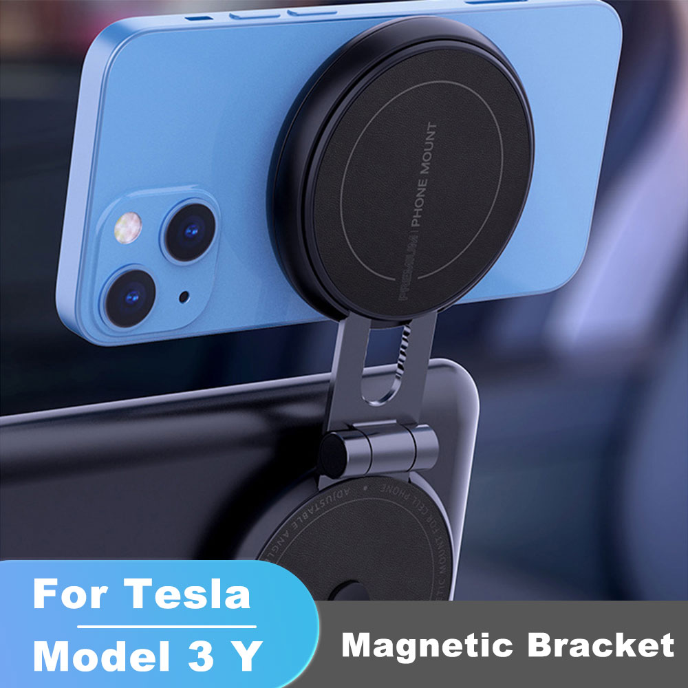 Mobile Pedestal Cabinet - Hidden Magnetic Car Phone Holder For
