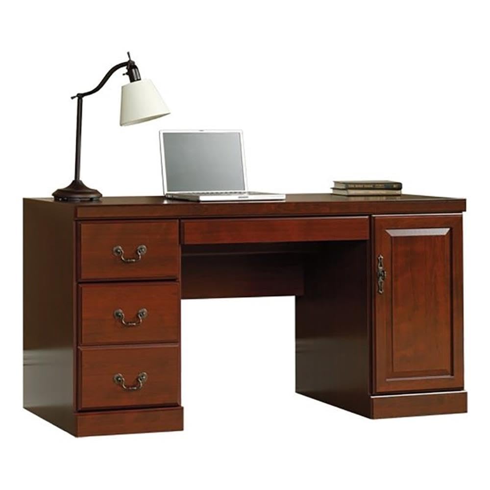 Credenza Office Storage - Wood Computer Credenza Laminated Built-in Power
