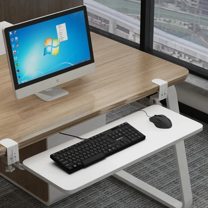 Keyboard Drawer Under - Clamp-On Keyboard Tray Ergonomic Sliding Under