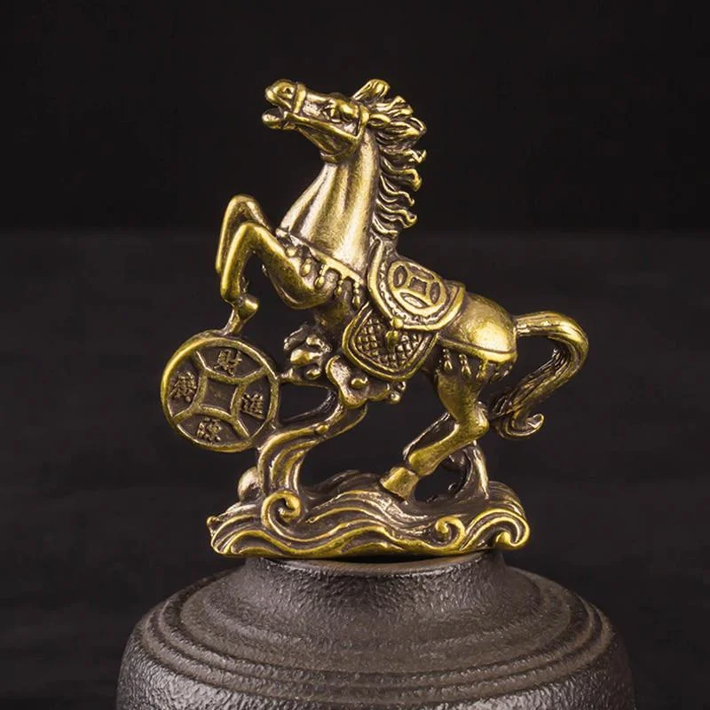 Office Furniture At Home - Solid Brass Zodiac Horse Statue Lucky