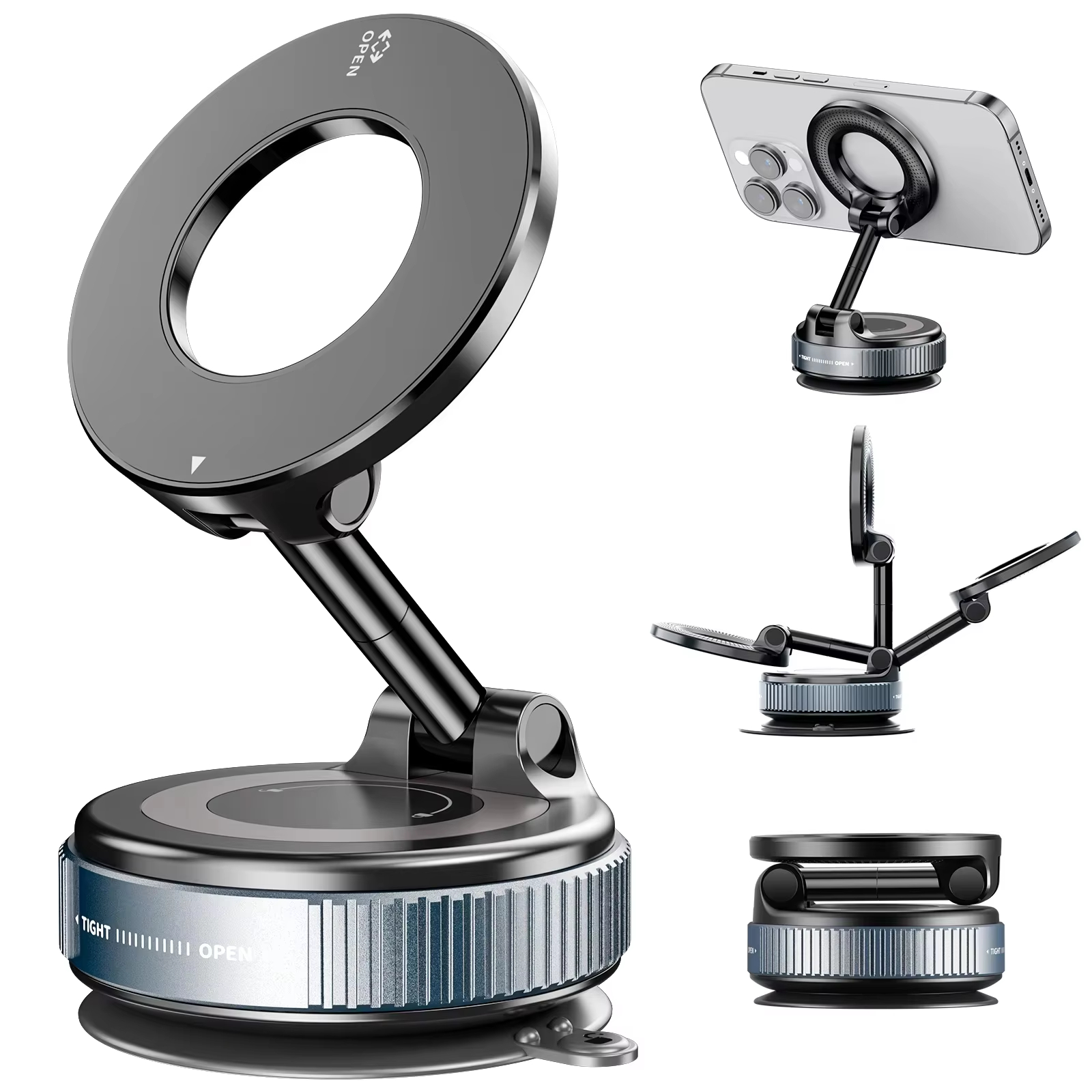 Mobile Pedestal Cabinet - Mobile phone magnetic stand for desktop;