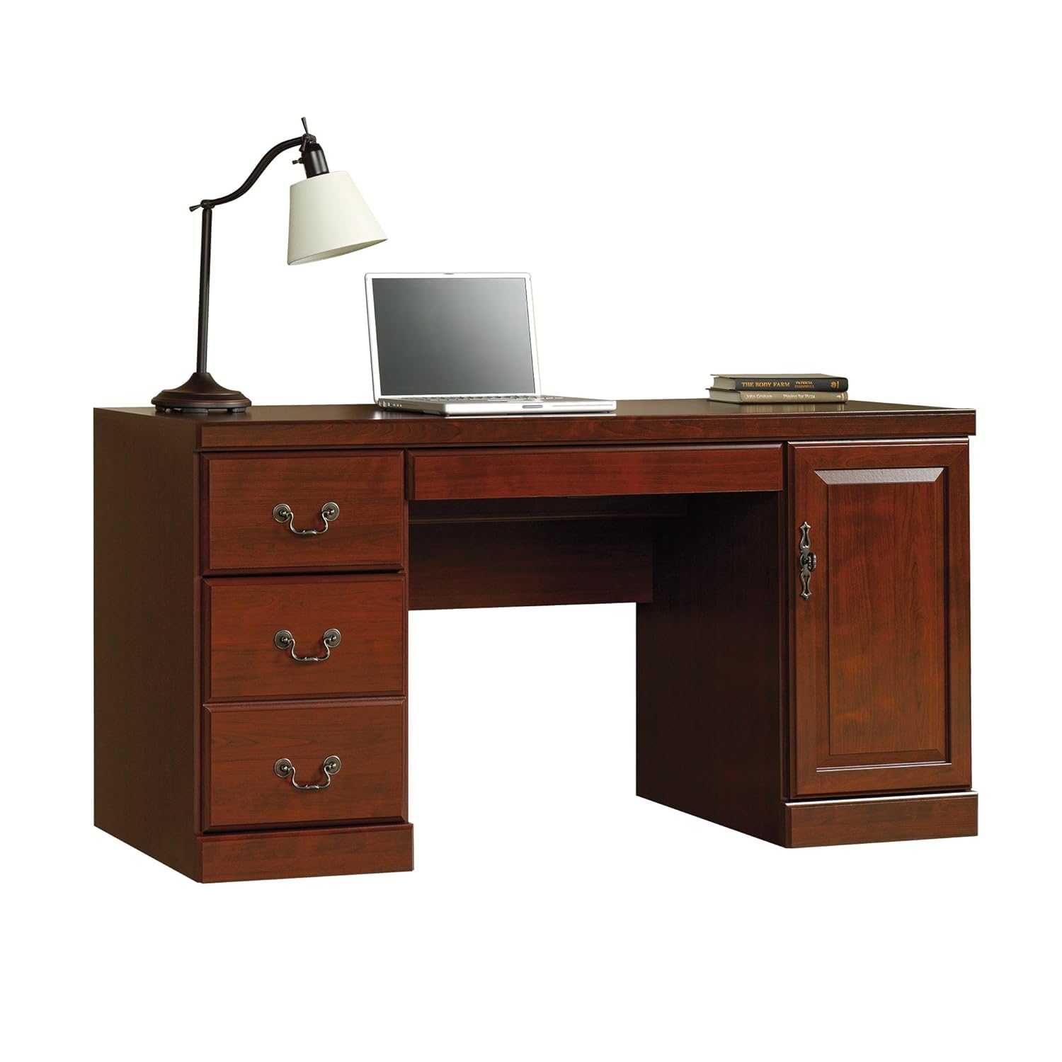 Credenza Office Storage - Classic Cherry Computer Credenza Desk with
