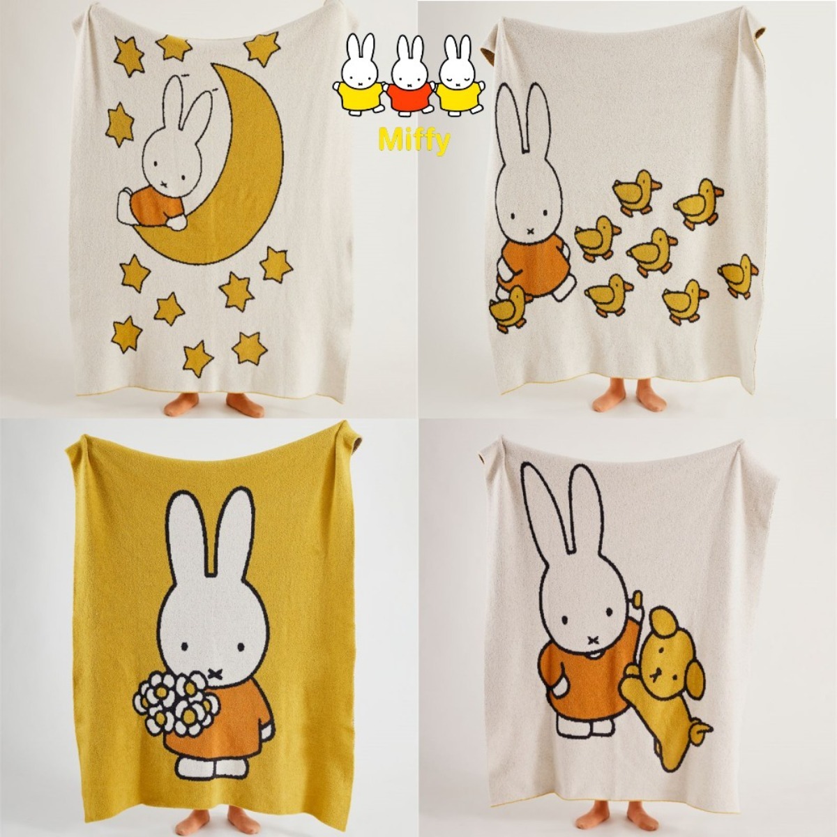 Office Furniture First - Kawaii Miffy Rabbit Half-velvet Blanket Cute