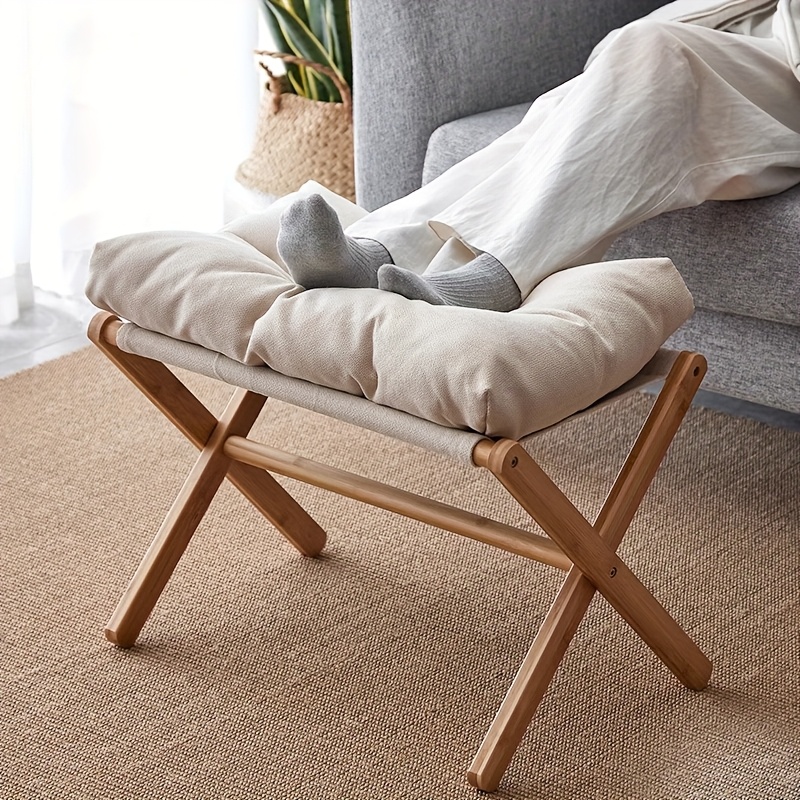 Office Furniture At Home - Bamboo Foldable Peddle with Soft Cushion
