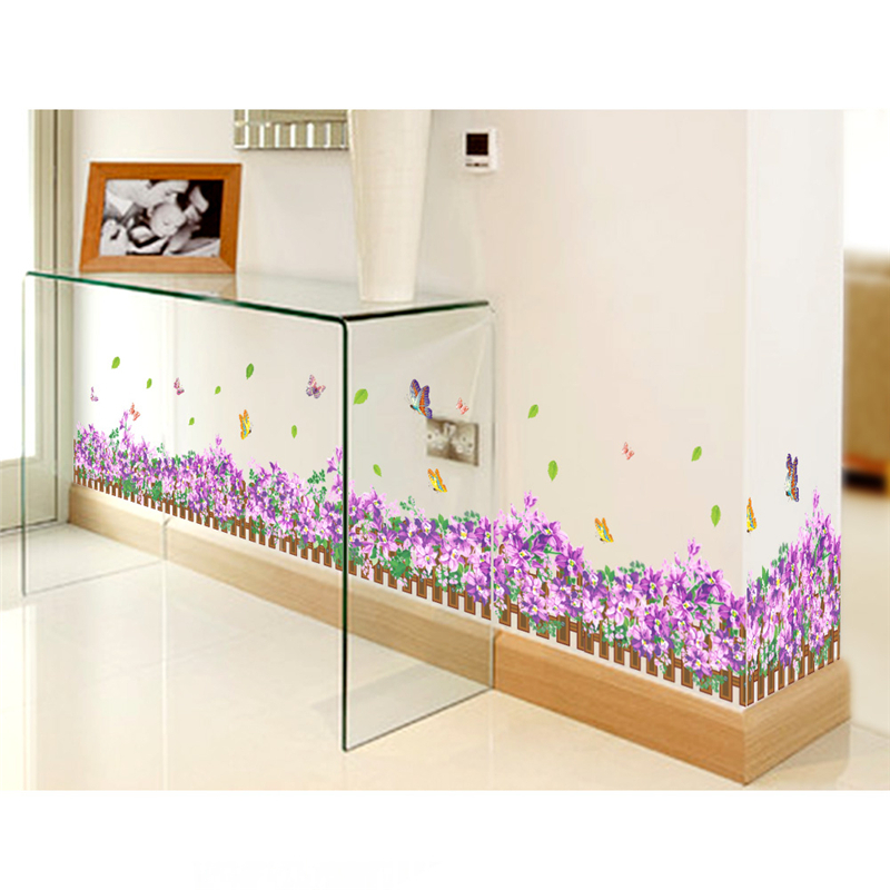 Pastoral Flowers Grass Fence W - Office Furniture At Home のレビューと価格