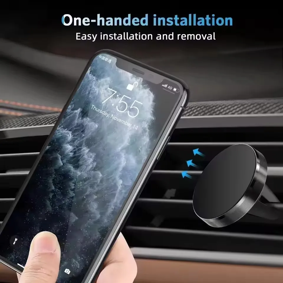 Magnetic Car Phone Holder Moun - Mobile Pedestal Cabinet のレビューと価格