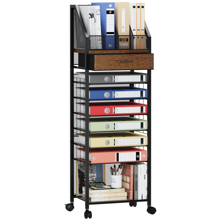 9Tier Rolling File Cart Paper  - Drawer Organizer Tray のレビューと価格