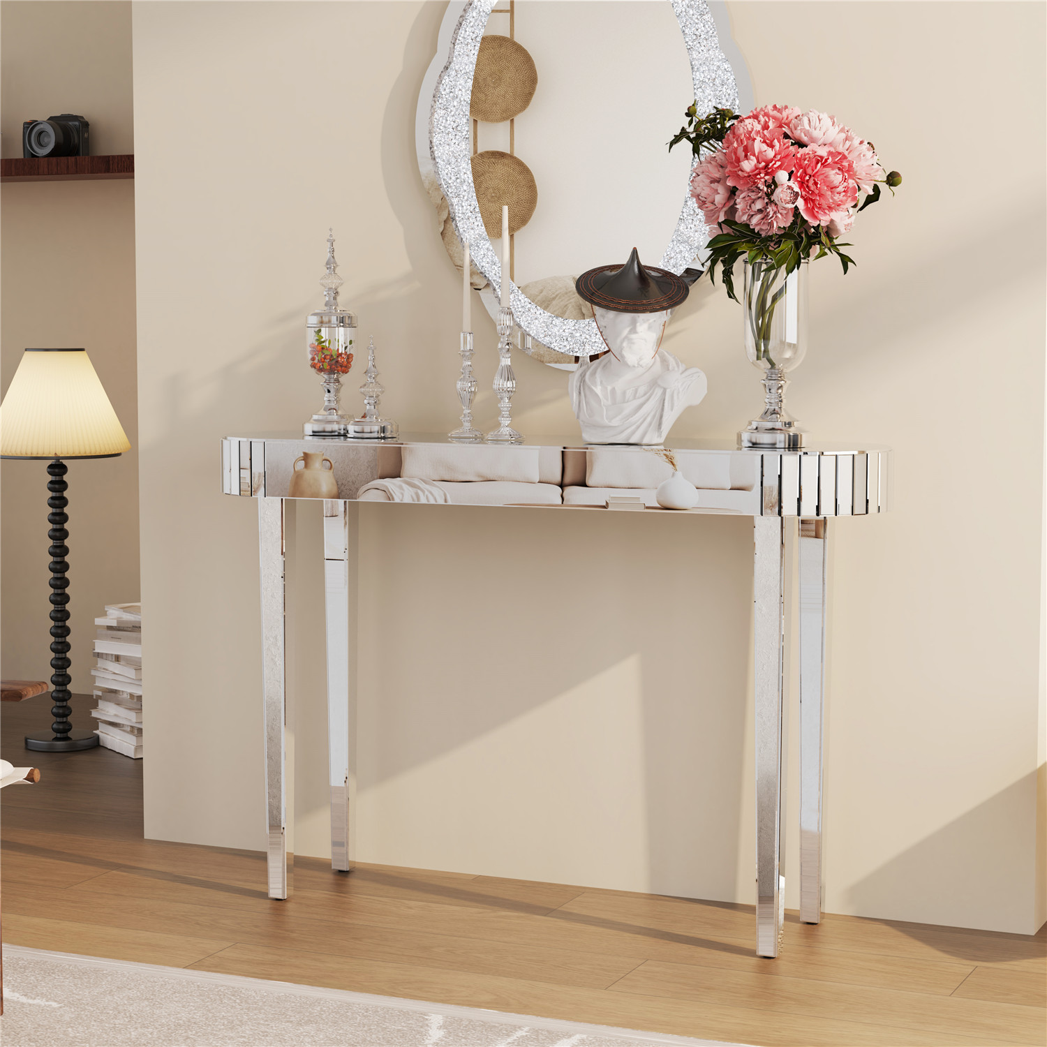 Mirrored Console Table,Mirrore - Office Furniture At Home のレビューと価格
