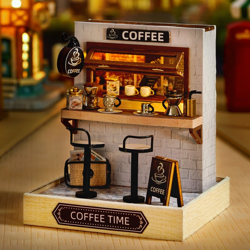 Mini Dollhouse Kit Sakura Stre - Office Furniture At Home のレビューと価格