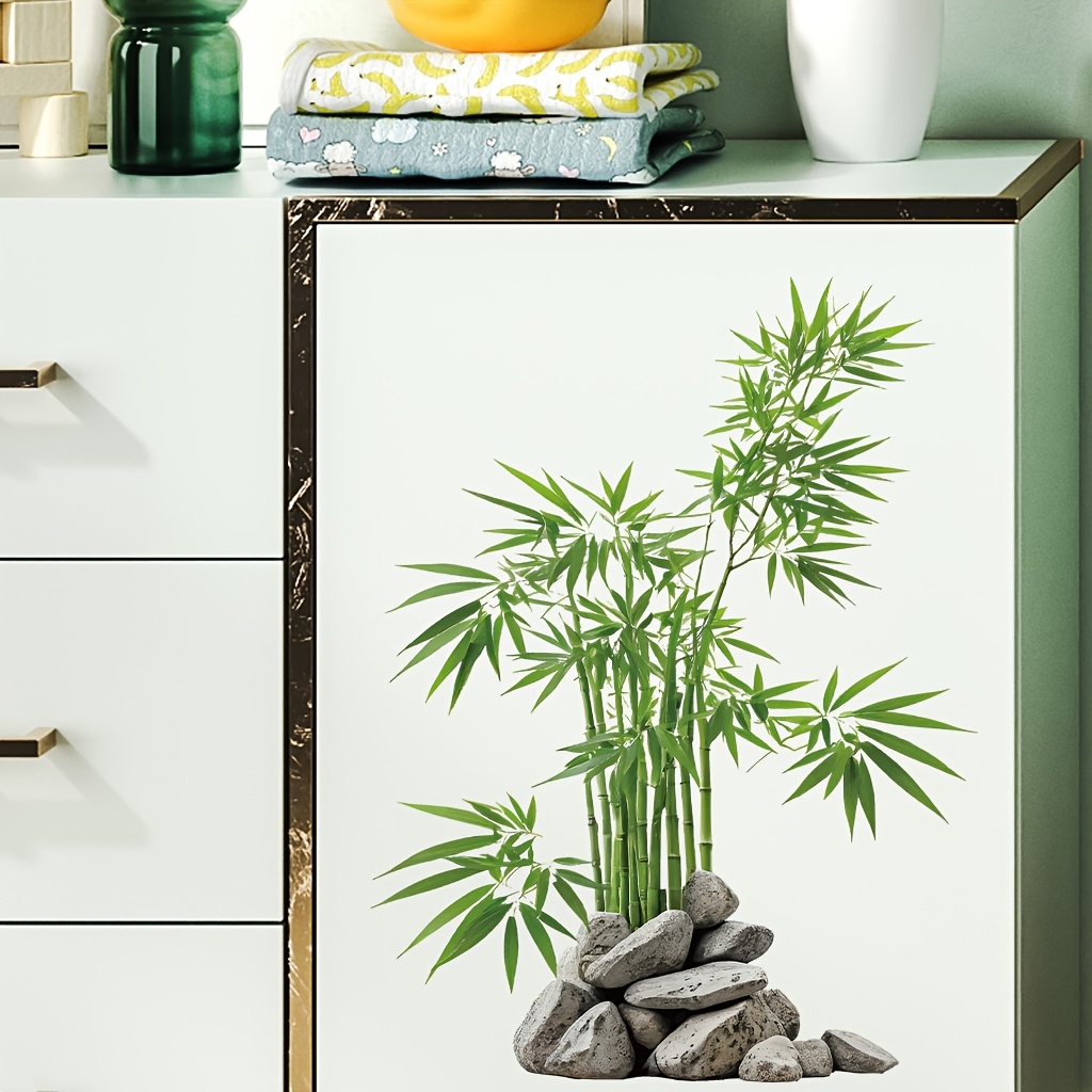 Watercolor Green Bamboo Leaf P - Office Furniture At Home のレビューと価格