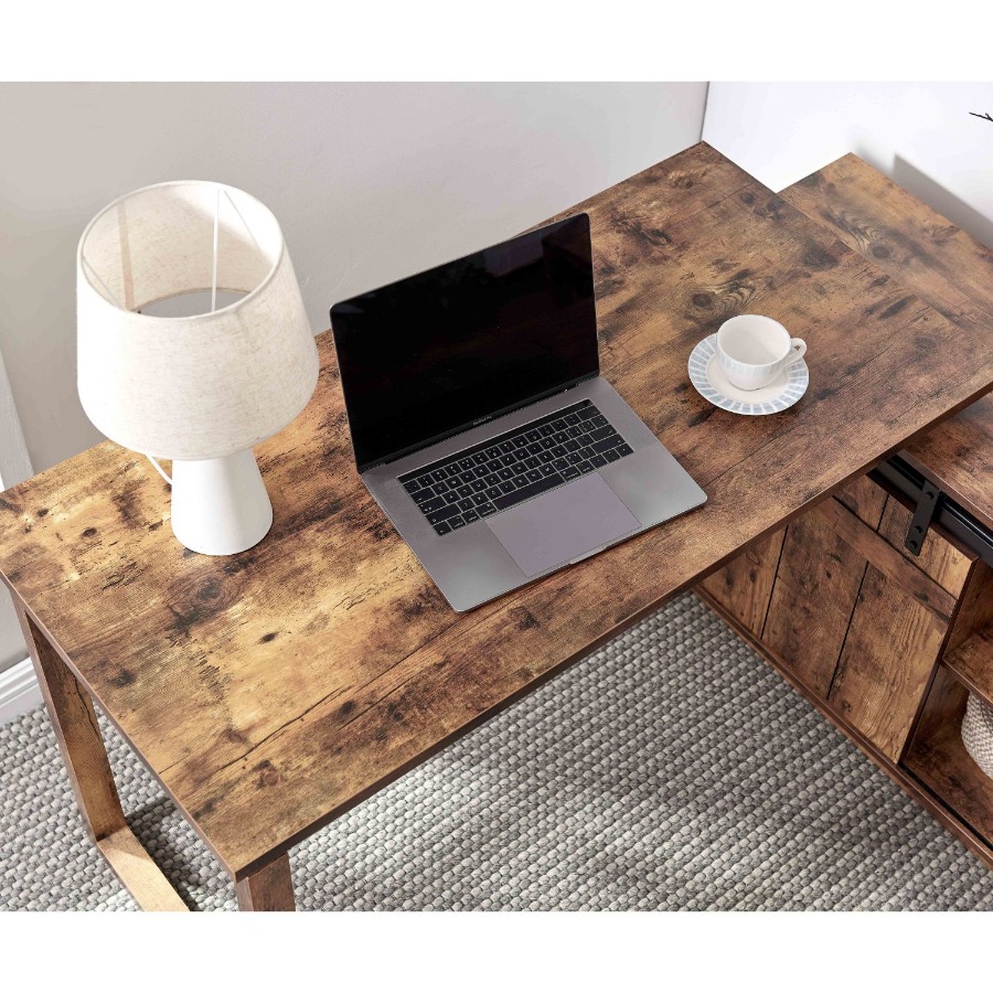 Desk L-shaped Workstation Home - Credenza Office Storage のレビューと価格