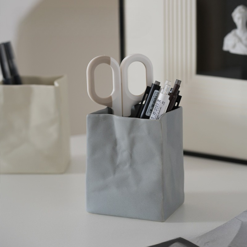 Makeup Brush Pot Ceramic Stora - Office Furniture Recycling のレビューと価格