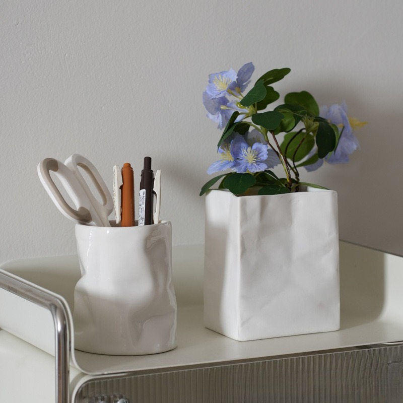 Makeup Brush Pot Ceramic Stora - Office Furniture Recycling のレビューと価格