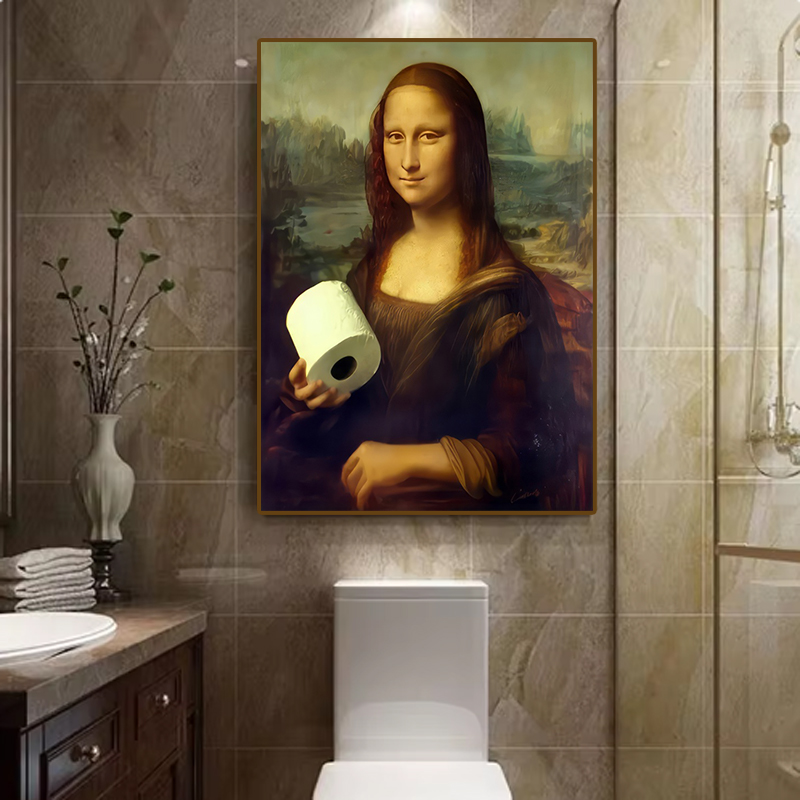 1pc Funny Abstract Bathroom To - Office Furniture At Home のレビューと価格