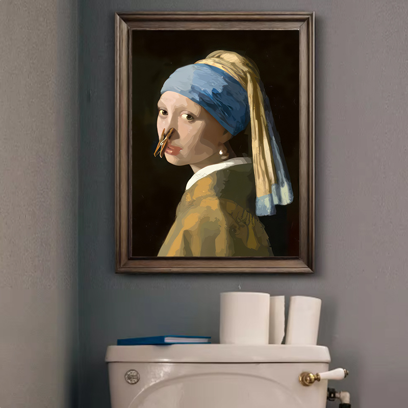 1pc Funny Abstract Bathroom To - Office Furniture At Home のレビューと価格