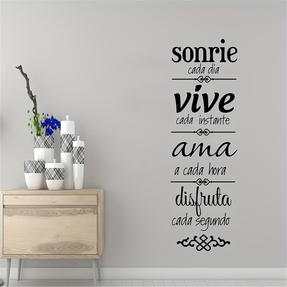 1pc Spanish Quotes Phrase Wall - Office Furniture At Home のレビューと価格