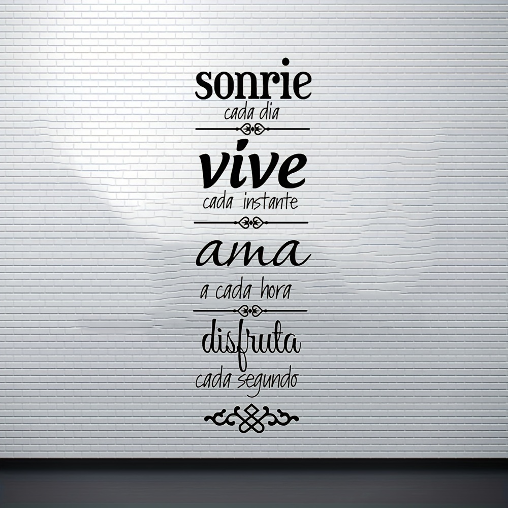 1pc Spanish Quotes Phrase Wall - Office Furniture At Home のレビューと価格