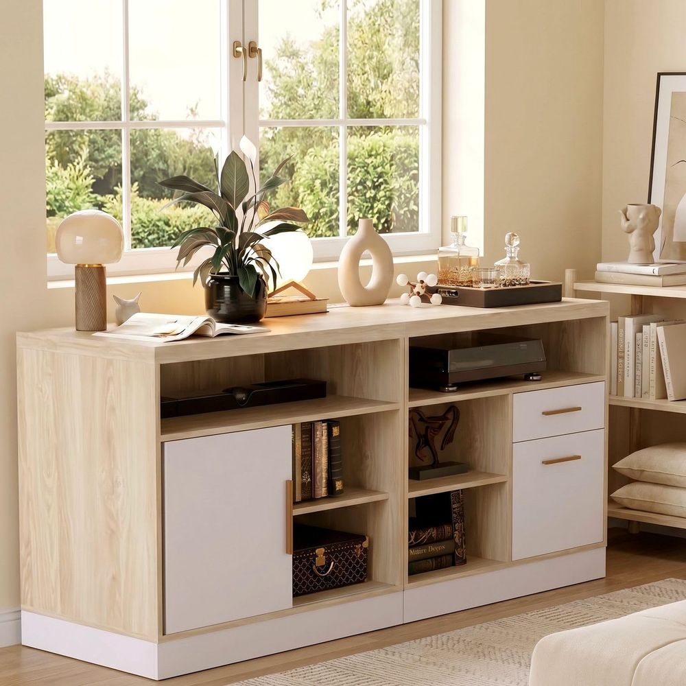 63 Wood Lateral File Cabinet w - Credenza Office Storage のレビューと価格