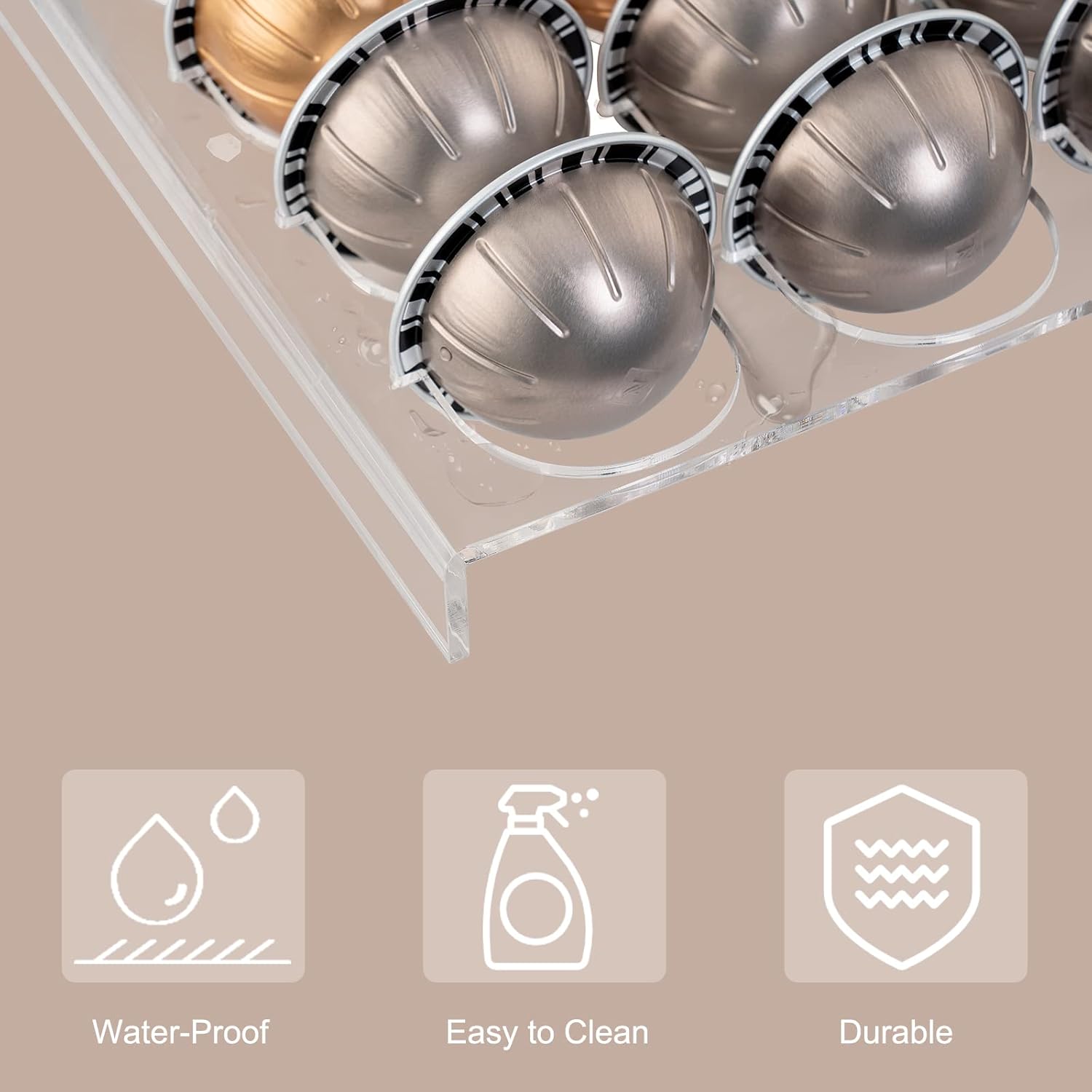 30-Slot Coffee Capsule Drawer  - Drawer Organizer Tray のレビューと価格