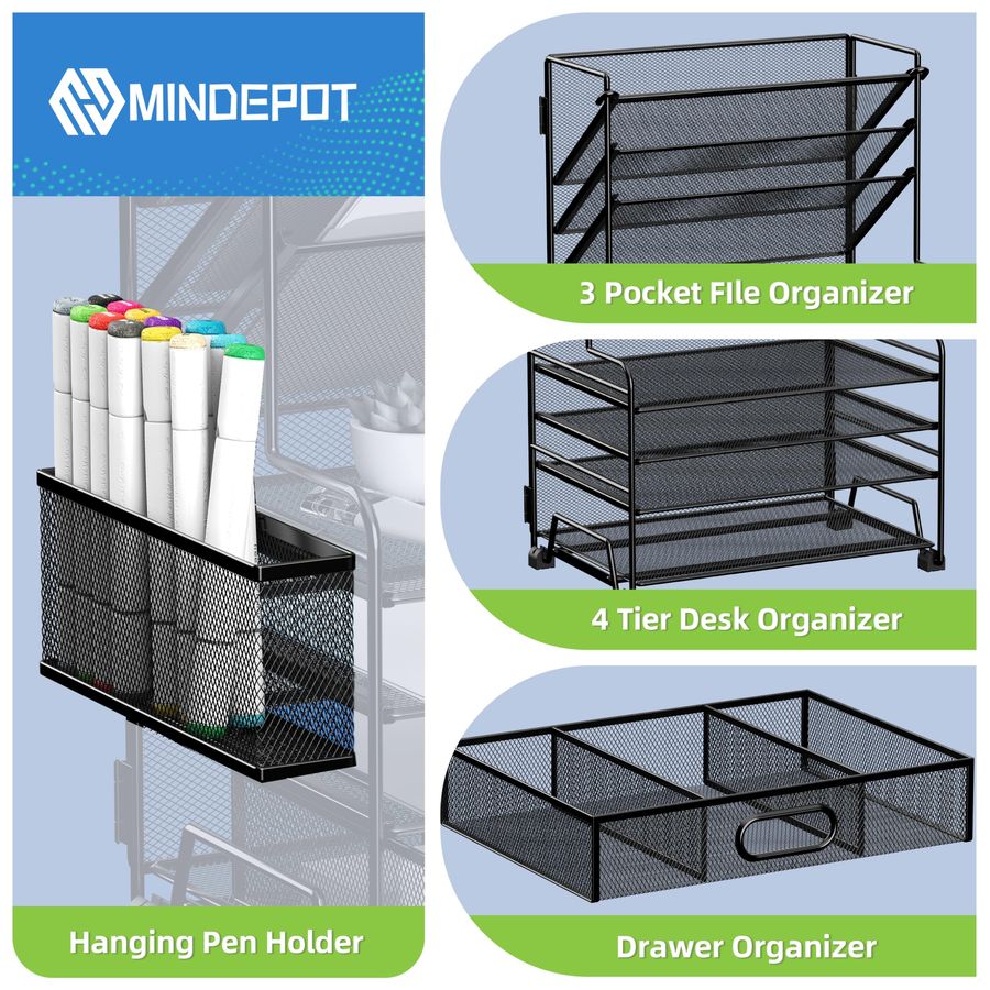 4Tier Paper Organizer 3Pocket  - Drawer Organizer Tray のレビューと価格