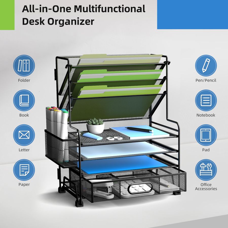 4Tier Paper Organizer 3Pocket  - Drawer Organizer Tray のレビューと価格