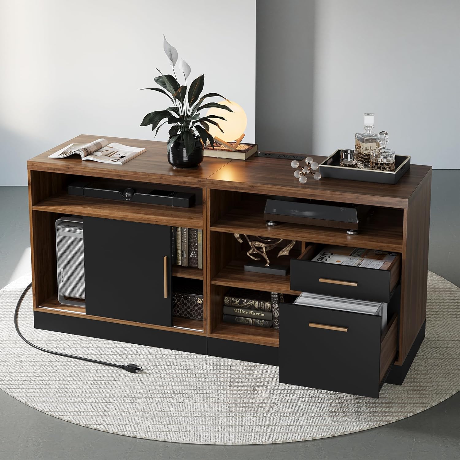 Lateral File Cabinet Lock 2 Dr - Credenza Office Storage のレビューと価格