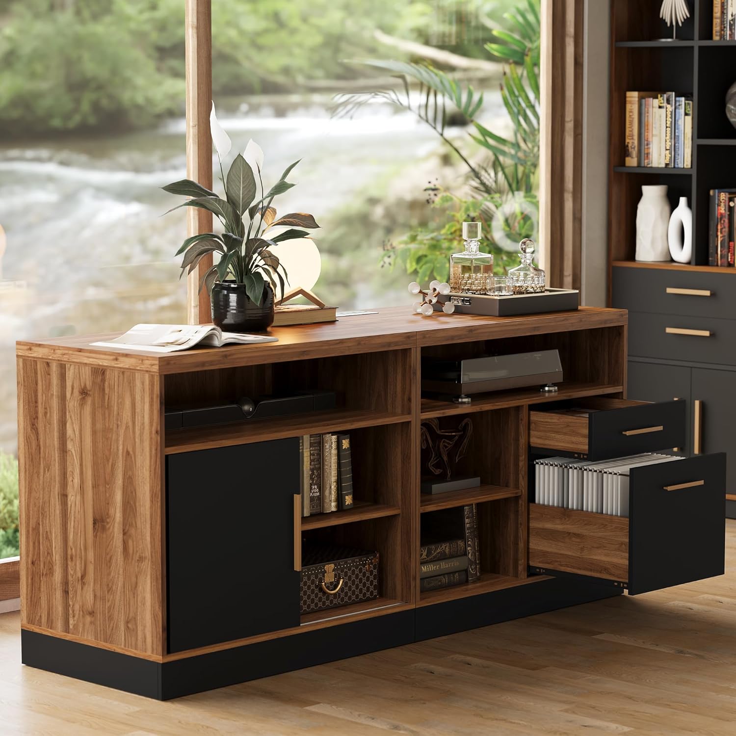 Lateral File Cabinet Lock 2 Dr - Credenza Office Storage のレビューと価格