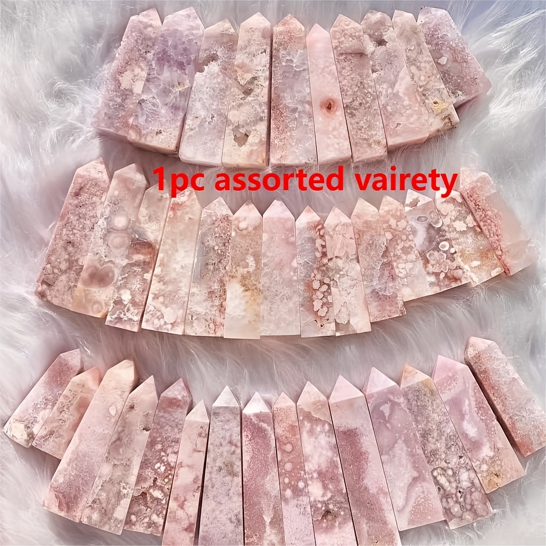 1pc Druzy BIG Natural Pink Flo - Office Furniture At Home のレビューと価格