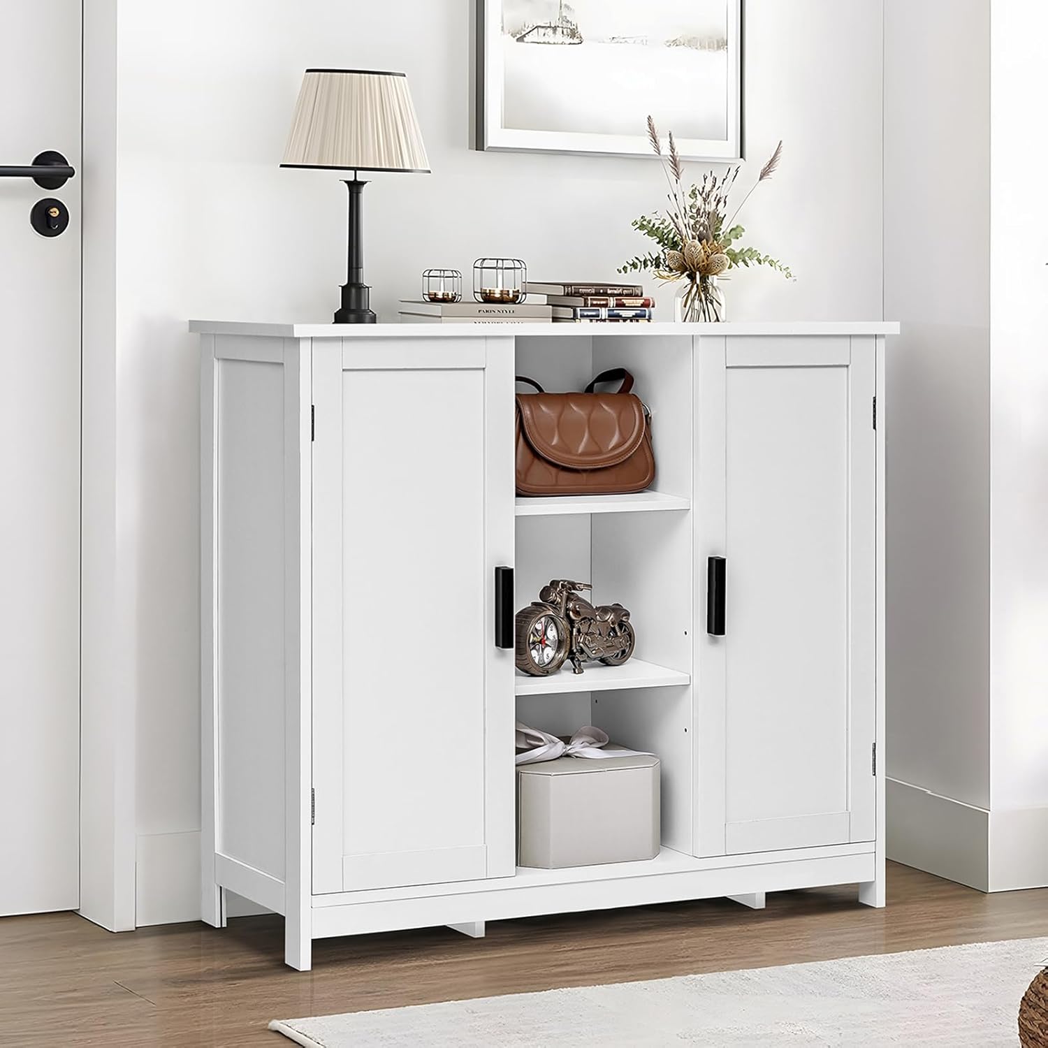 Storage Cabinet with 2 Doors a - Credenza Office Storage のレビューと価格