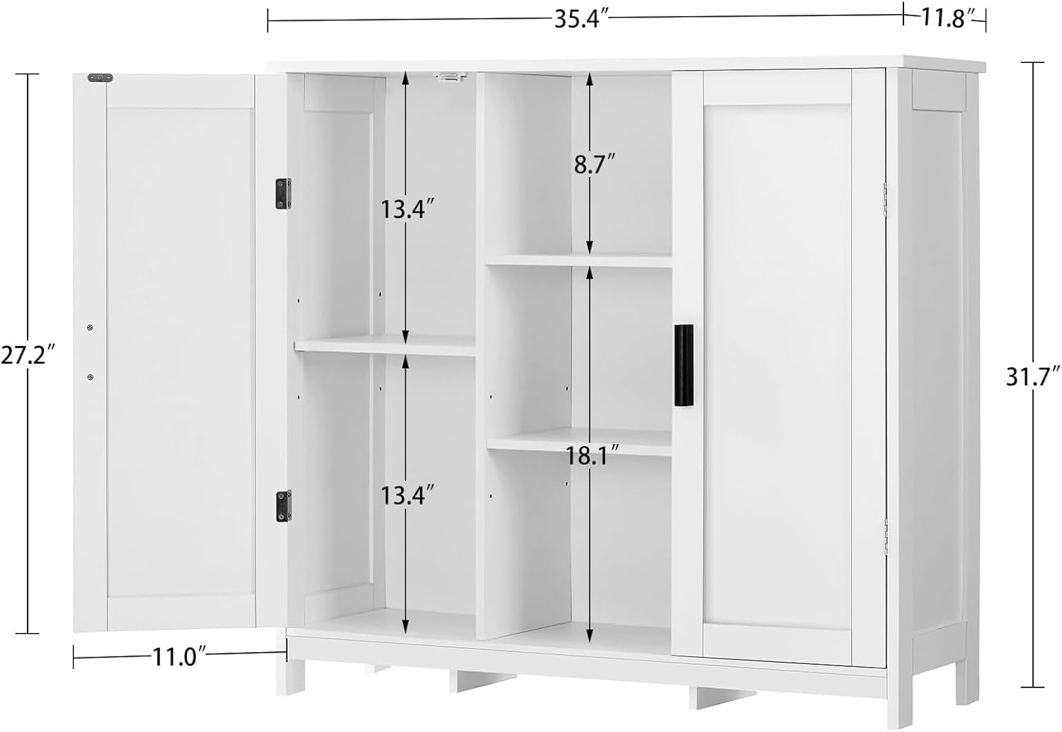 Storage Cabinet with 2 Doors a - Credenza Office Storage のレビューと価格