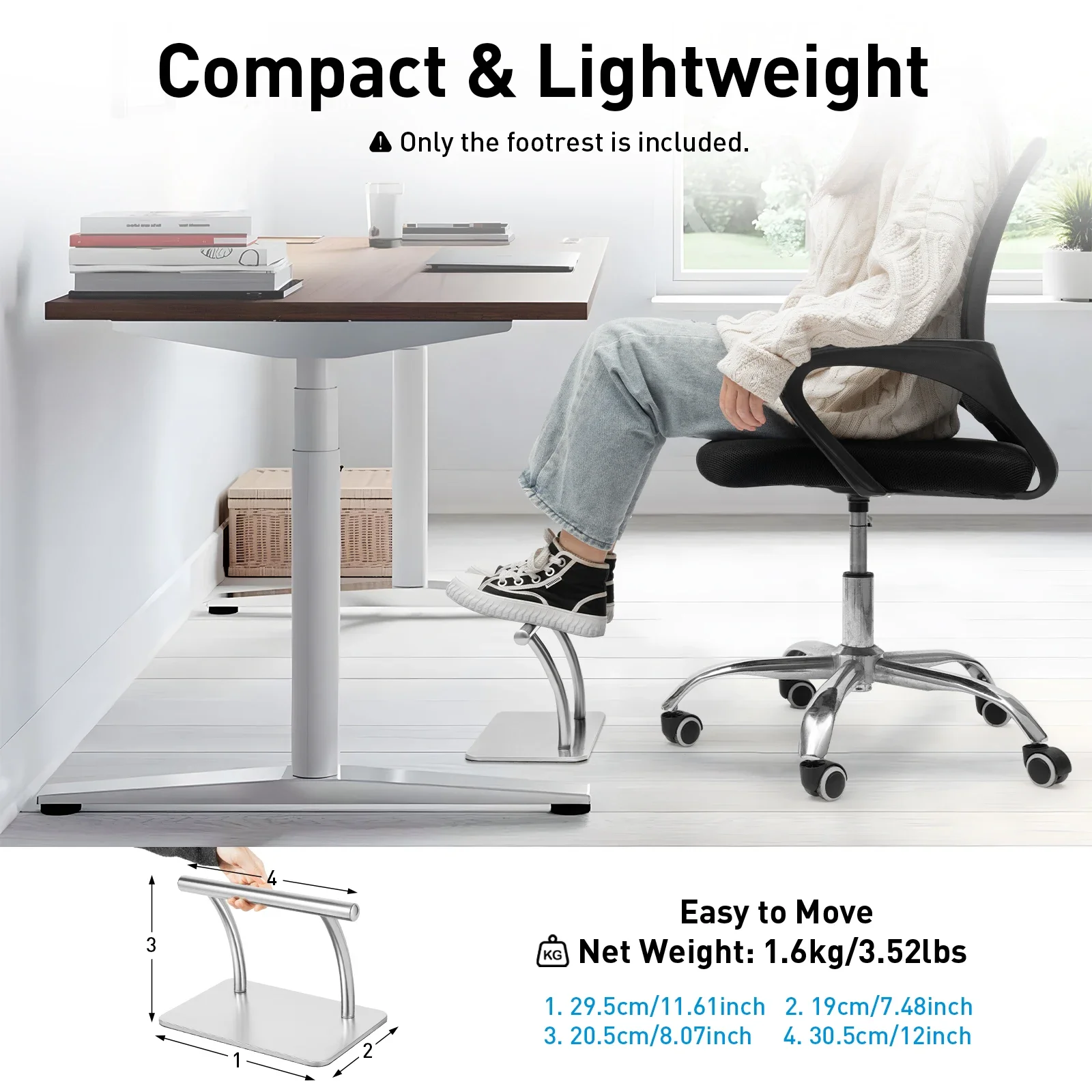 Stainless Steel Foot Rest for  - Office Furniture At Home のレビューと価格