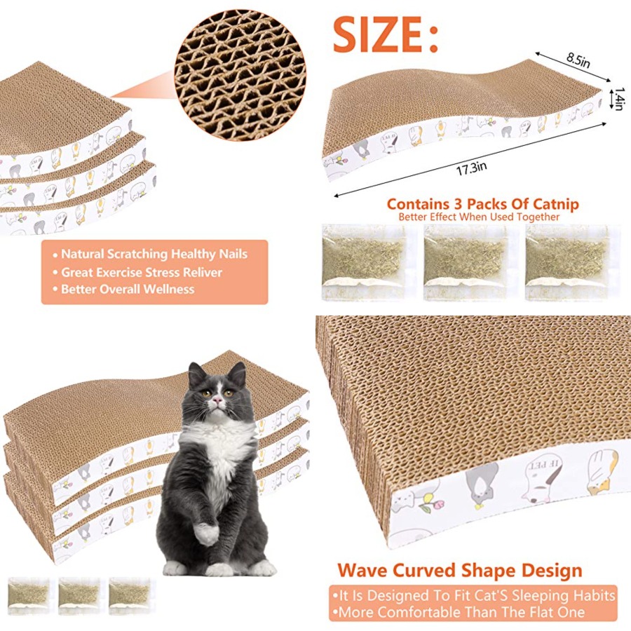 3 Pack Recycled Corrugated Cat - Office Furniture Recycling のレビューと価格