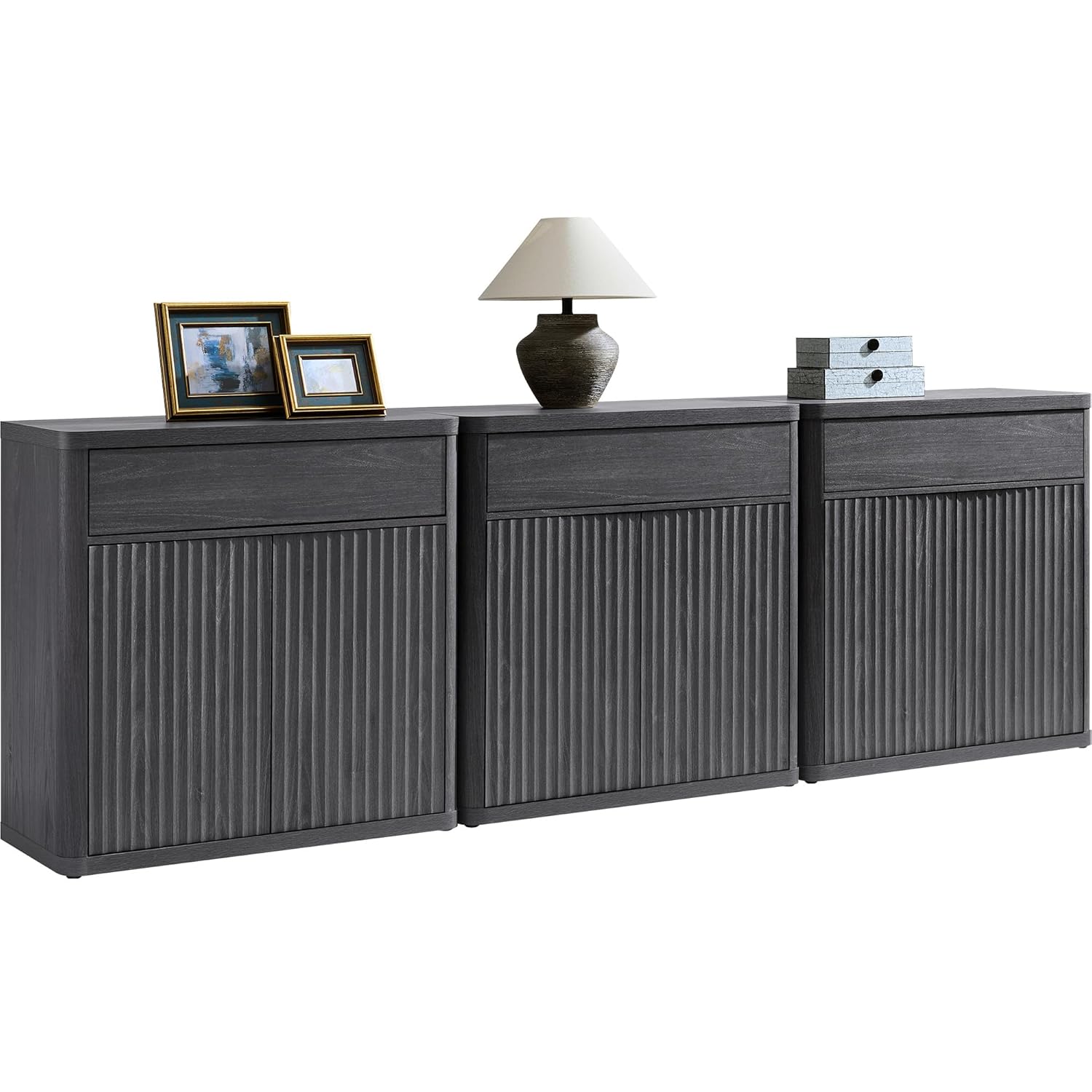Fluted Buffet Cabinet Storage  - Credenza Office Storage のレビューと価格