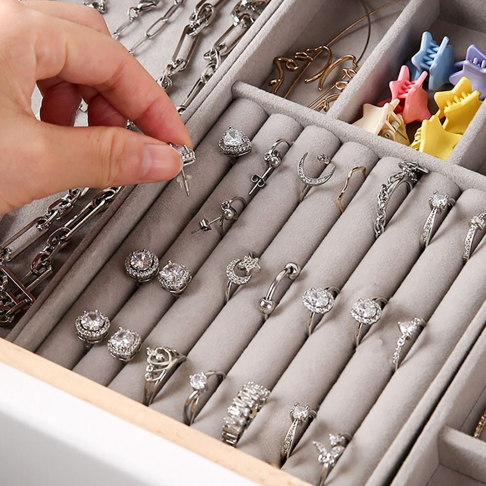 Organizer Box Stackable Velvet - Drawer Organizer Tray のレビューと価格