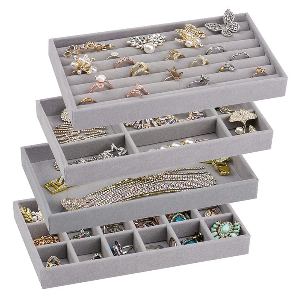 Organizer Box Stackable Velvet - Drawer Organizer Tray のレビューと価格