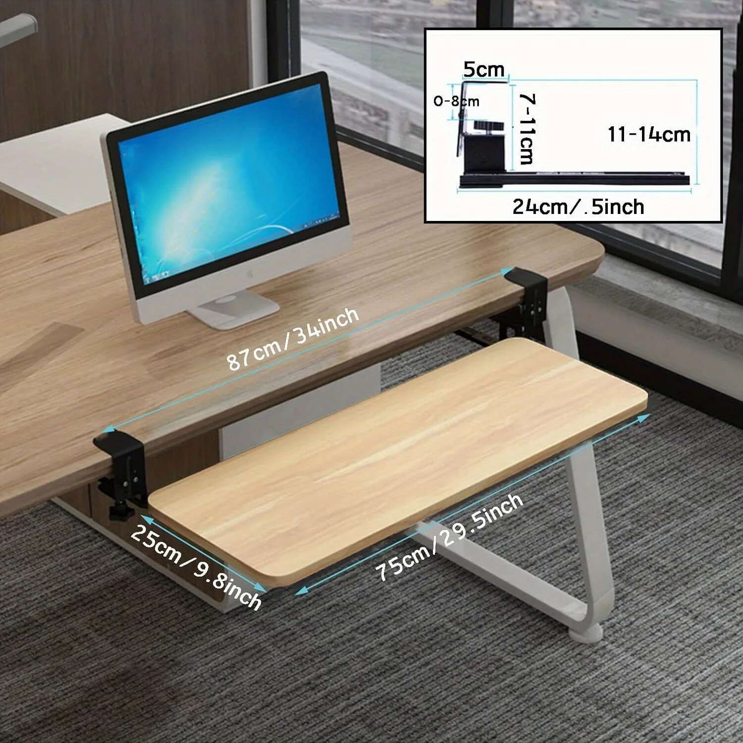 Ergonomic Sliding Under Desk K - Keyboard Drawer Under のレビューと価格