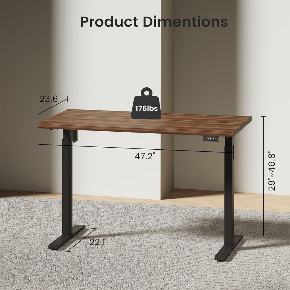 Electric Standing Desk with St - Credenza Office Storage のレビューと価格