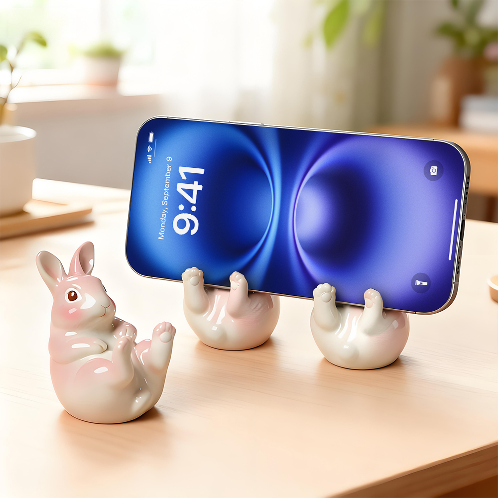 S0284 Cute Bunny Cellphone Sta - Mobile Pedestal Cabinet のレビューと価格