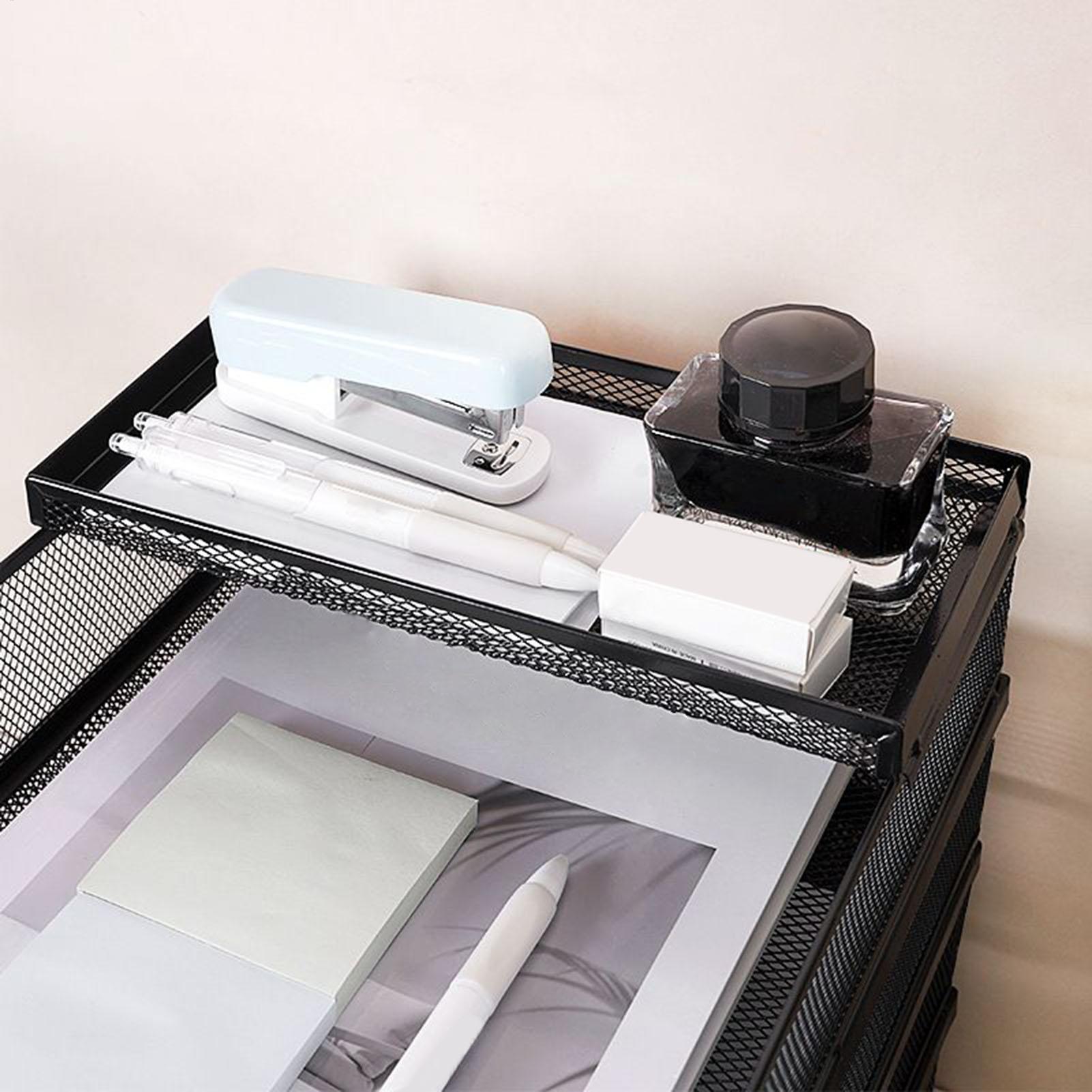 Desk Trays Metal Mesh Stackabl - Drawer Organizer Tray のレビューと価格